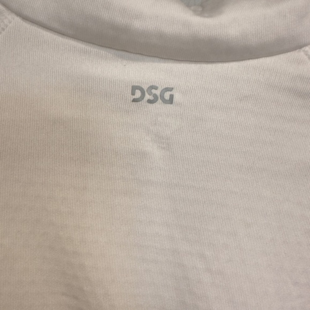 DSG Womens Run Grid 1/4 Zip Pure White Fleece Pullover XL NWT DAW24202 - Picture 5 of 7